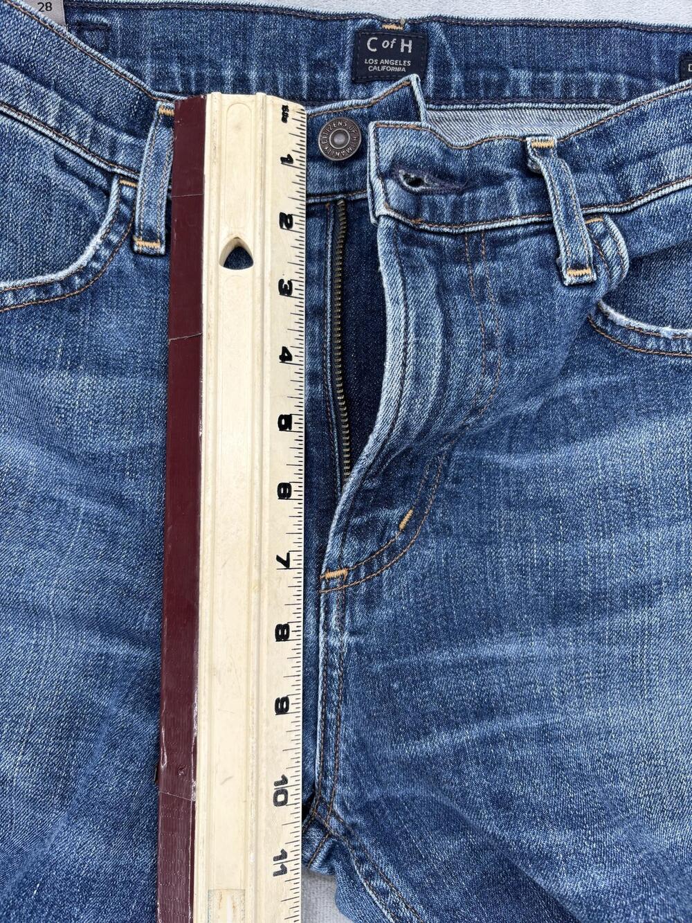Citizens Of Humanity Pants Womens 28 Blue Drew Fray High Rise Cropped Flare Jean - Picture 8 of 12